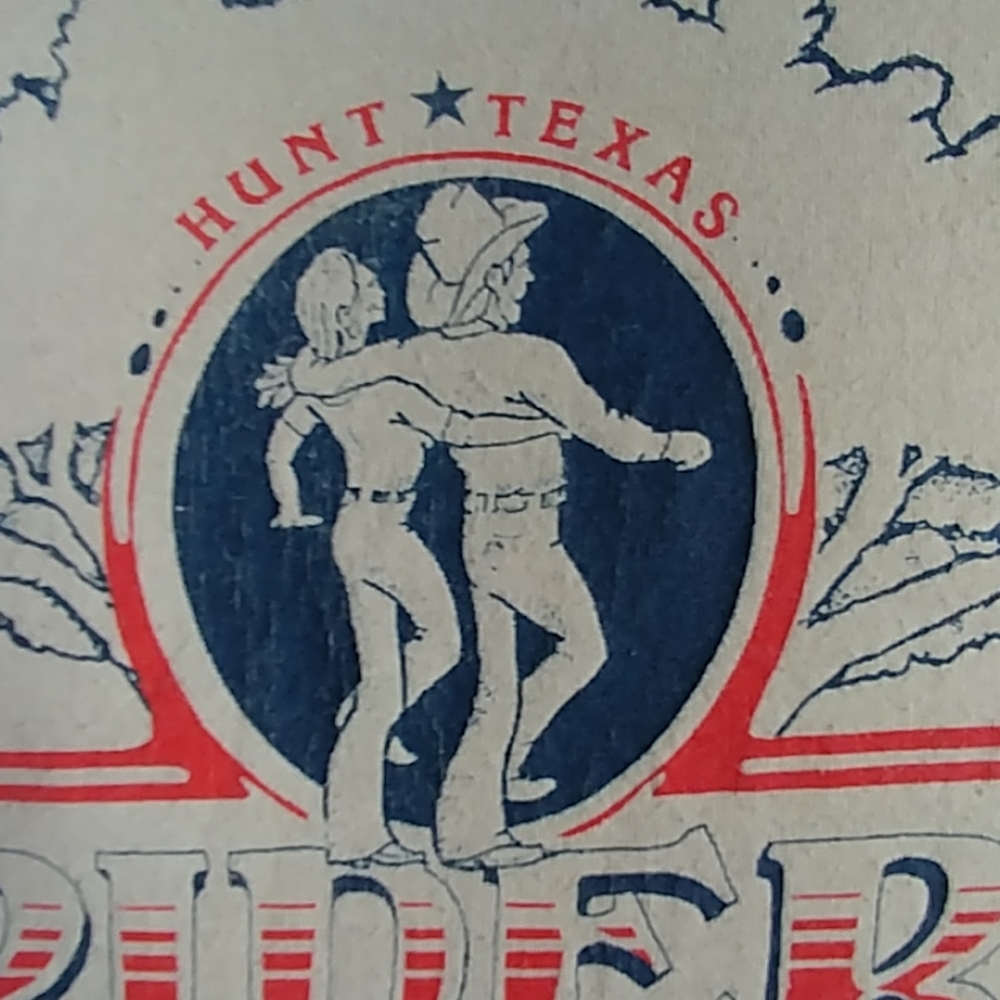 Vintage Texas Rodeo Blue and Red Graphic Tee